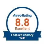 Avvo 8.8 Rating Icon - Featured Attorney, Wills